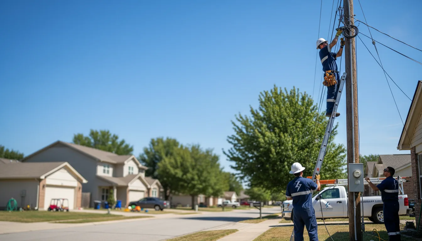 Residential electrician providing installation services in Hamilton, KS